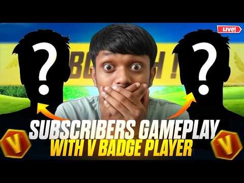 FREE FIRE MAX LIVE | subs gameplay with V BADGE