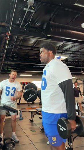 HypeMAN LandMAN 🏋️ #rams #nfl #shorts