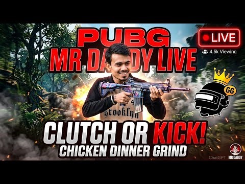 CLUTCH OR KICK! 🍗 Road to Conqueror with MR DADDY | PUBG LIVE