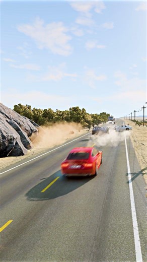 Realistic Highway Car Crashes #662