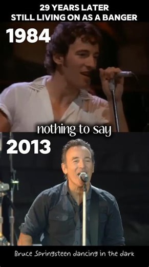 1984vs2013: Still a Banger the boss then&now #brucespringsteen #dancinginthedark #nostalgia #music