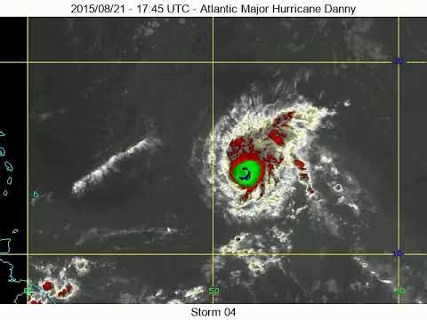Atlantic Hurricane Season Timelapse: Tracked Storm #04 - Major Hurricane Danny