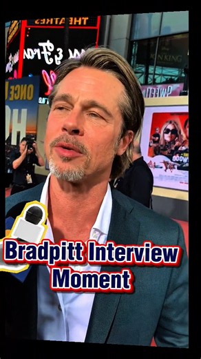 Brad Pitt's Premiere Interview Steals the Spotlight! 🎬✨