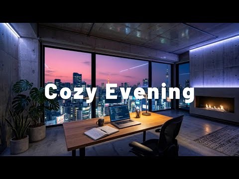 Cozy Evening Room ☕️ Lofi Beats for Study, Focus & Relax