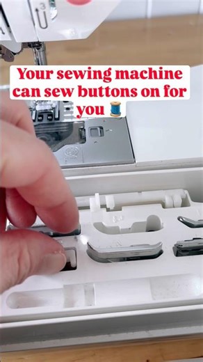 Your sewing machine can sew buttons on for you 🧵