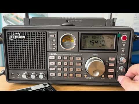 A tune through the shortwave bands using a wire antenna in a noisy office - using the Tecsun S2200x