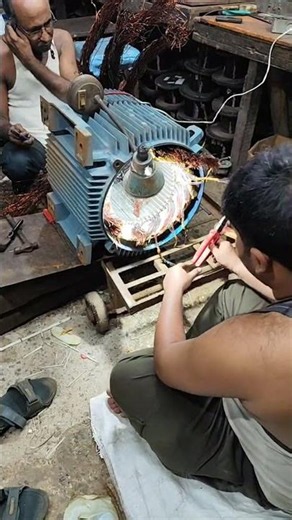 45 kw 1470 rpm ABB motor winding l how electric motor works l how the alternators works l electric
