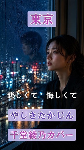 東京（やしきたかじん）【千堂綾乃が歌う哀愁歌謡カバーシリーズ】｜切なすぎる大人の恋｜#SUNO AI #shorts