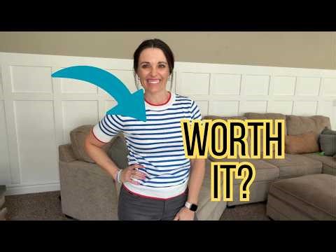 Striped Knit Top Try-On | Best Women's Casual Summer Crewneck Sweater Top? Trendy Outfit Ideas 2026