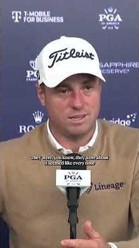 Justin Thomas discussed his group being put on the clock at the PGA Championship. 🗣️