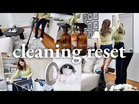 Spring Deep Cleaning My Apartment for a Fresh Start 🌷 | Cleaning Motivation Reset
