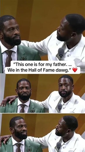 This moment between Dwyane Wade and his dad 🥹❤️