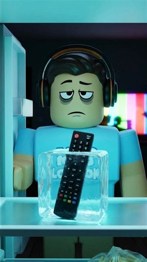 Someone Froze My Remote While the TV Was Screaming 😱 (Roblox Story) | #robloxfamily #roblox