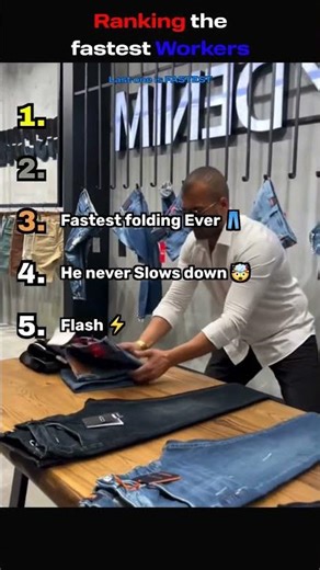 Top Fastest Workers in the World 🏆 #fastestworkers #ranking #viral #fyp #foryou