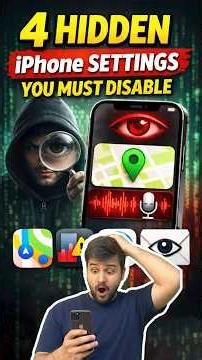 Stop iPhone Tracking NOW! 4 Hidden Settings You Must Disable | Stop iPhone from being tracked?