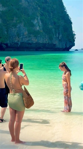 🇹🇭Maya Bay Beach Thailand Best Summer Holiday 45🌴 #mayabeach #phiphi