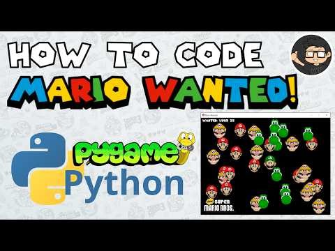 Code Mario Game in Python with Pygame (Mario Wanted Minigame)