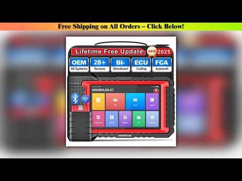 KINGBOLEN K7 Car Diagnostic Tool Full System OBD2 Scanner ECU Coding Active Test 28 Resets AF