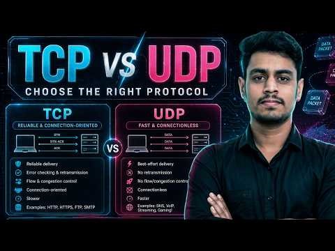 76. TCP vs UDP Explained | Top 10 Differences in Transport Layer | Computer Networks