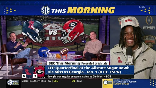 Stay away from the shrimp, Kam Franklin 😳 Ole Miss Football | SEC Network