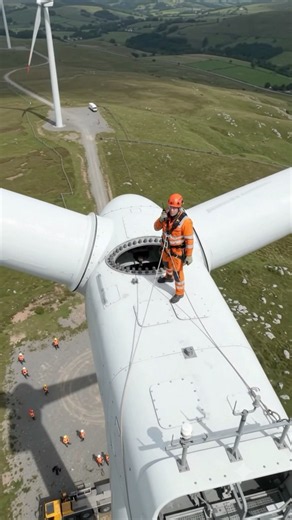 How a wind turbine will s installed? #windturbine #installation