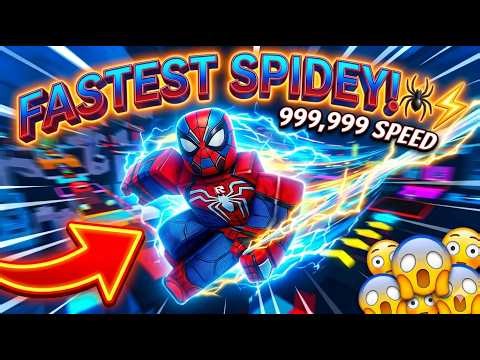 I Became the FASTEST Spider-Man in +1 Speed Spidey Escape! 😱🕷️⚡ | Roblox