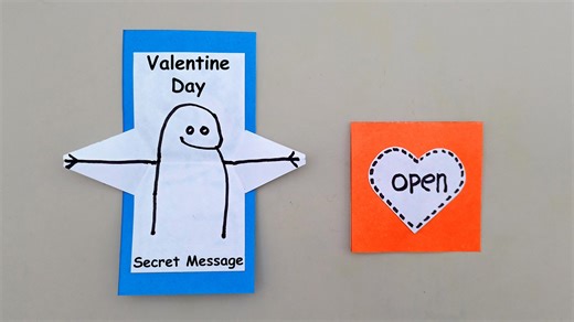 How to make paper gift card - Handmade greetings card making tutorial - Paper gift cards #Crafts #DIY #ValentineDay | DIY And Paper Crafts