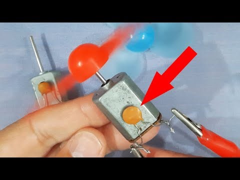 Why a capacitor is used with DC Motors in Toys