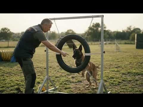 Belgian Malinos aggility training