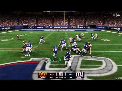 Madden NFL 27 - Washington Commanders vs New York Giants - Gameplay (PS5 UHD) [4K60FPS]