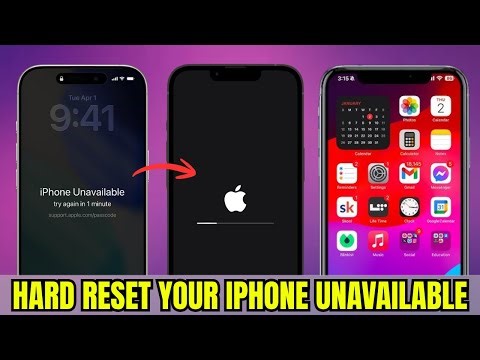 iPhone Unavailable? Hard Reset in 30 Seconds 😱🔓 Fix Locked Screen Fast Without Computer! 🚀📱