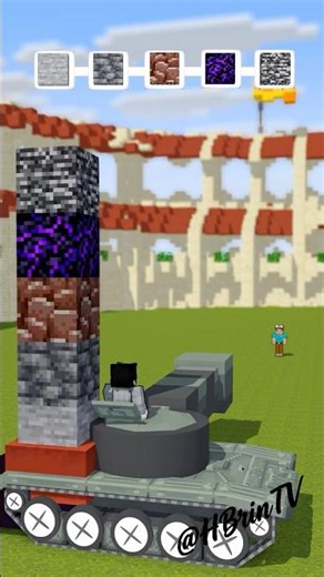 Help Herobrine Defeat the Tank #shorts #fyp #trending