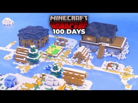 I Survived 100 Days in SNOW ONLY Minecraft Hardcore