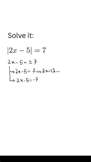 Can You Solve This Absolute Value Equation? 🤯 #Shorts #Math #Algebra #mathchallenge