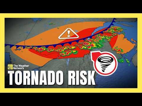 Severe storms and tornado risk for eastern Ontario & Quebec | #forecast