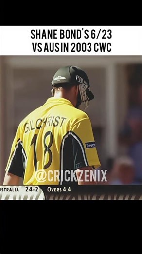 Shane Bond 6/23 vs Australia 2003 CWC