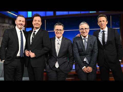 Strike Force 5 REUNION! Late-Night Hosts Swarm 'The Late Show' to Send Off Stephen Colbert