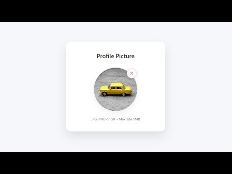🔥 Profile Image Upload with Preview Using HTML, CSS & JavaScript | Step-by-Step Tutorial