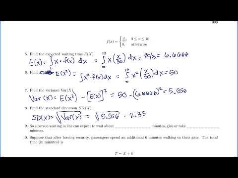 STAT 3000 with R -- Final Review Ch 7 Continuous Random Variables