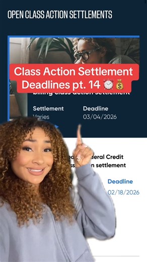 💰 Don’t miss out on FREE money! Visit the 🔗 in our bio to check your eligibility for a payment from these class action settlements! ⏰ #ClassActionSettlement #MakeMoneyOnline #WFH #SideIncome #Free | Top Class Actions