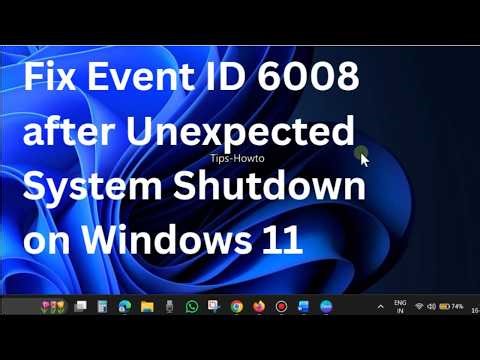 Windows 11 randomly Shutdown? Fix Event ID 6008 Fast (2026 Guide)