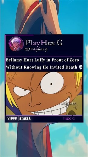 Bellamy Really Hurt Luffy in Front of Zoro 💀☠️ #luffy #zoro #onepiece