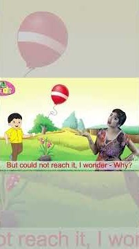 My Red Balloon 🎈 | Fun Action Rhyme for Kids | AniKidz #Shorts