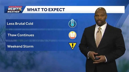 Cincinnati thaw and Valentine's weekend forecast