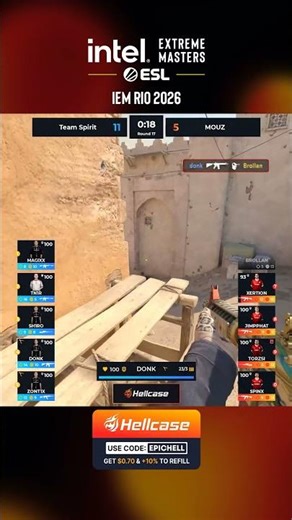 INSANE 4K BY donk highlights #cs2 #esl #rio #hellcase