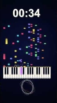 1 Minute Rainbow Piano Rush Timer ⏱️ #Shorts