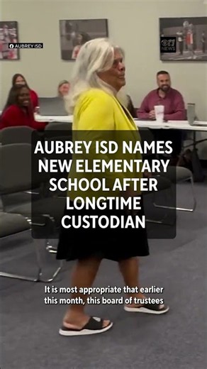 Aubrey ISD names new elementary school after longtime custodian