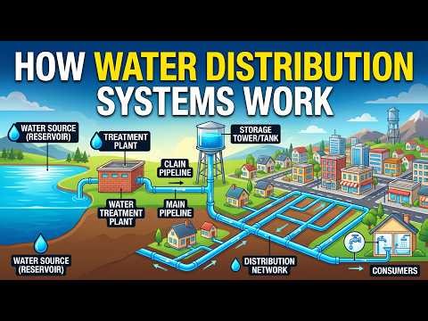 How Water Distribution Systems Work – Delivering Clean Water to Millions of People Constantly.