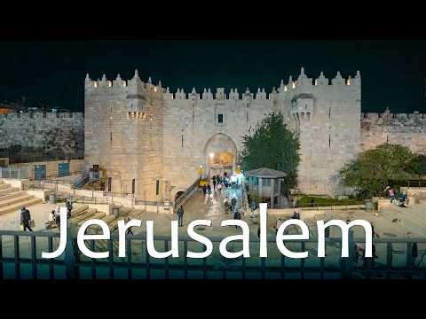 🔴 Jerusalem at Night! Ancient City After Dark