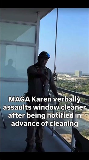 MAGA Karen MELTS DOWN on Window Cleaner After Advance Notice 😳 #Karen #MAGA #CaughtOnCamera